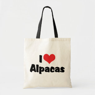 I Love Heart Alpacas Tote Bag
