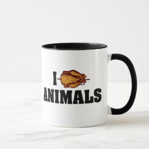I Love Heart Animals - BBQ Cookout Lovers Mug