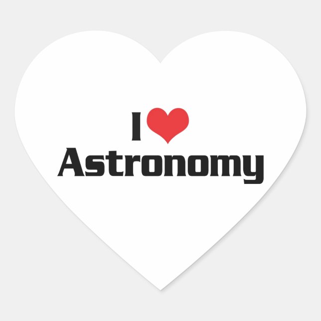 I Love Heart Astronomy - Star Watcher Sticker (Front)