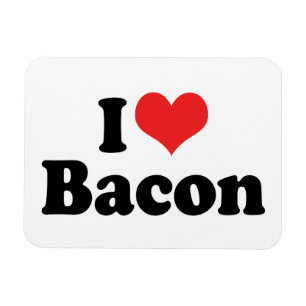 I Love Heart Bacon - Bacon Lover Magnet