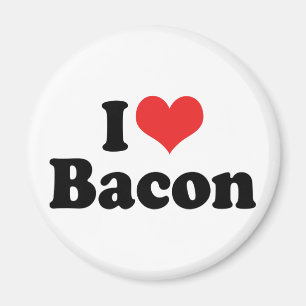 I Love Heart Bacon - Bacon Lover Magnet