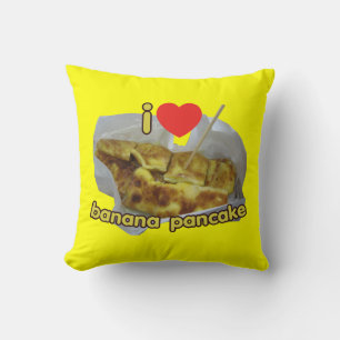 I Love (Heart) Banana Pancake ... Thai Street Food Cushion
