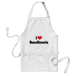 I Love Heart Bandicoots Standard Apron