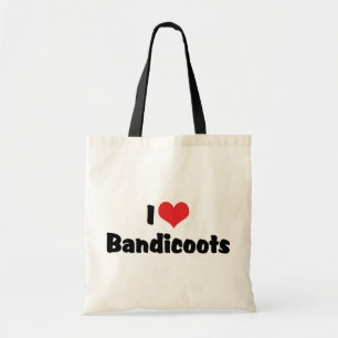 I Love Heart Bandicoots Tote Bag