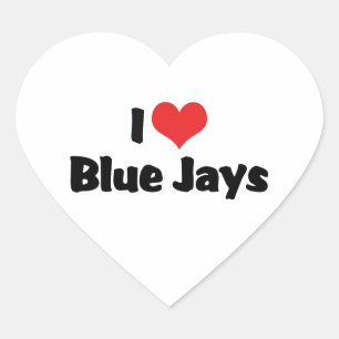 I Love Heart Blue Jays Sticker