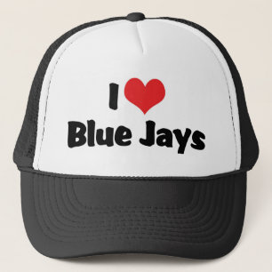 I Love Heart Blue Jays Trucker Hat