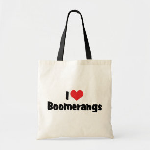 I Love Heart Boomerangs Tote Bag