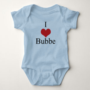 I Love (Heart) Bubbe Baby Bodysuit