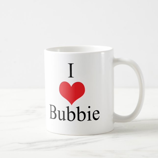 I Love (Heart) Bubbie Coffee Mug (Right)