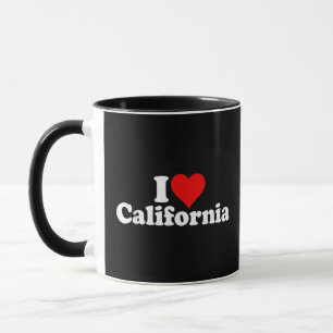 I LOVE HEART CALIFORNIA CALI STATE MUG