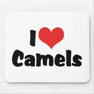 I Love Heart Camels Mouse Pad