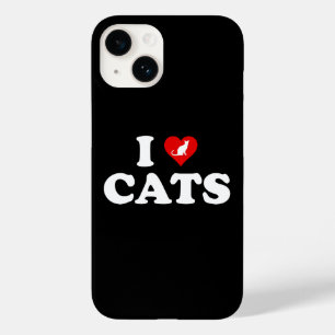 I Love (Heart) Cats Case-Mate iPhone 14 Case