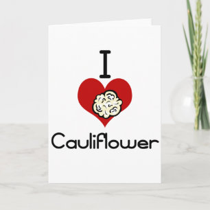 I love-heart cauliflower card