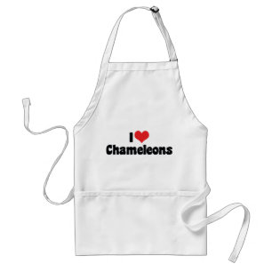 I Love Heart Chameleons - Lizard Lover Standard Apron