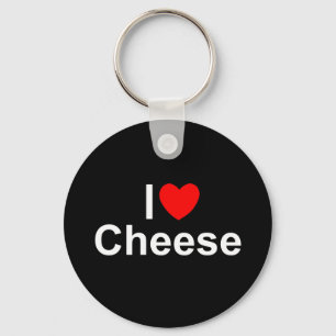 I Love (Heart) Cheese Key Ring