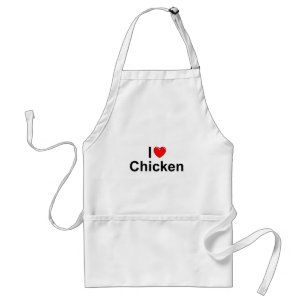 I Love (Heart) Chicken Standard Apron