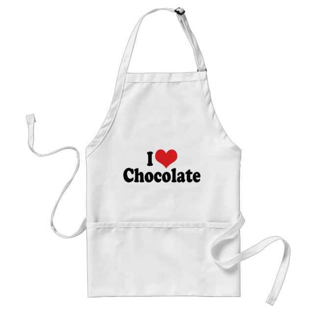I Love Heart Chocolate - Candy Lover Standard Apron (Front)