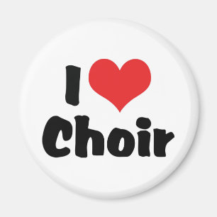 I Love Heart Choir Magnet