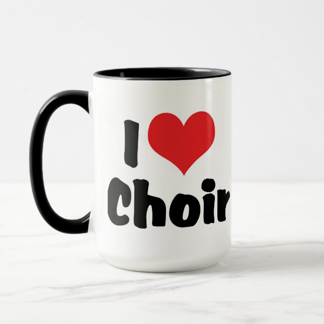 I Love Heart Choir Mug (Left)