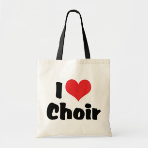 I Love Heart Choir Tote Bag