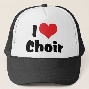 I Love Heart Choir Trucker Hat