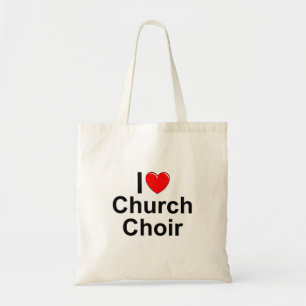 I Love (Heart) Church Choir Tote Bag