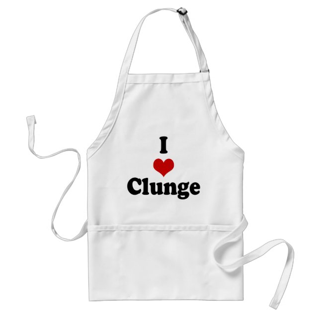 I LOVE {HEART} CLUNGE STANDARD APRON (Front)