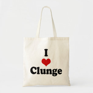 I LOVE {HEART} CLUNGE TOTE BAG