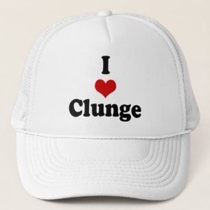 I LOVE {HEART} CLUNGE TRUCKER HAT