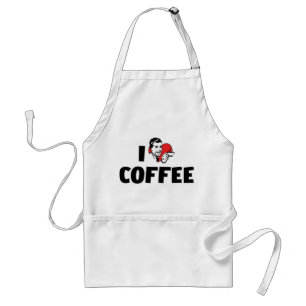 I Love Heart Coffee - Java Caffeine Lover Standard Apron