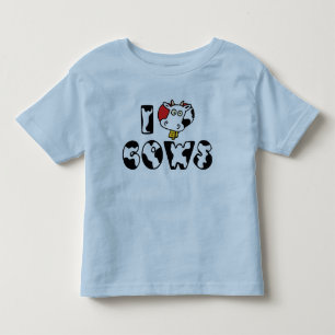 I Love Heart Cows Toddler T-Shirt
