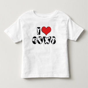 I Love Heart Cows Toddler T-Shirt
