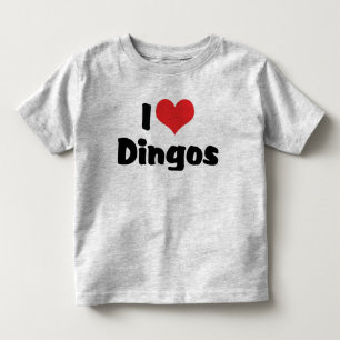 I Love Heart Dingos Toddler T-Shirt