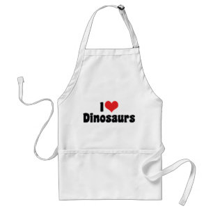 I Love Heart Dinosaurs - Dinosaur Fossil Hunter Standard Apron