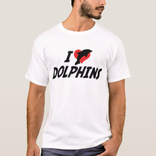 I Love Heart Dolphins - Dolphin Lover T-Shirt