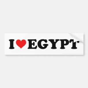 I Love Heart Egypt Travel Souvenir Bumper Sticker