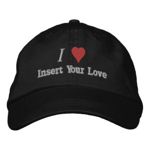 I Love (Heart) Embroidered Hat