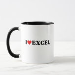 I love heart Excel Funny Spreadsheet Lover  Mug<br><div class="desc">Are you looking funny excel gift ? This perfect one for you.</div>