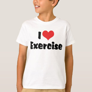 I Love Heart Exercise - Fitness Lover T-Shirt