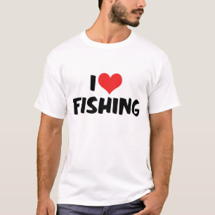 I Love Heart Fishing T-Shirt