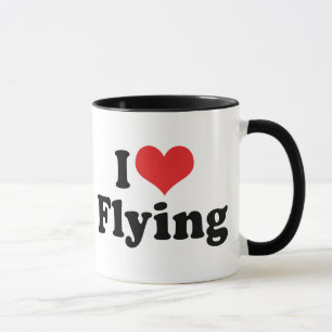 I Love Heart Flying - Aeroplane Lover Mug