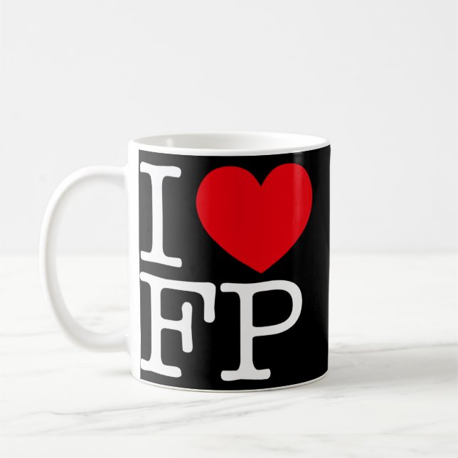 I Love Heart FP  Coffee Mug (Left)