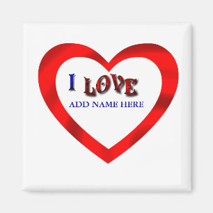 I LOVE HEART FRAME-MAGNET MAGNET