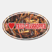 I Love (Heart) Fried Grasshopper