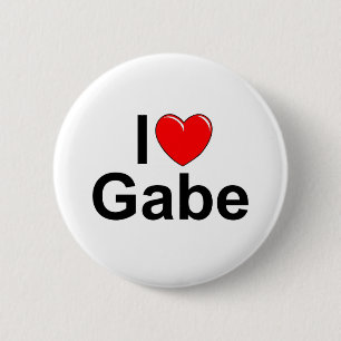 I Love (Heart) Gabe 6 Cm Round Badge