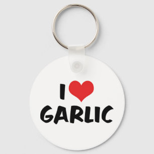 I Love Heart Garlic - Stinking Rose Lover Key Ring