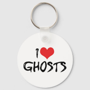 I Love Heart Ghosts - Supernatural Ghost Hunting Key Ring
