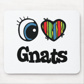 I Love (Heart) Gnats Mouse Pad