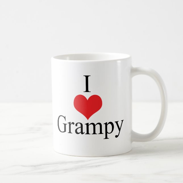 I Love (Heart) Grampy Coffee Mug (Right)
