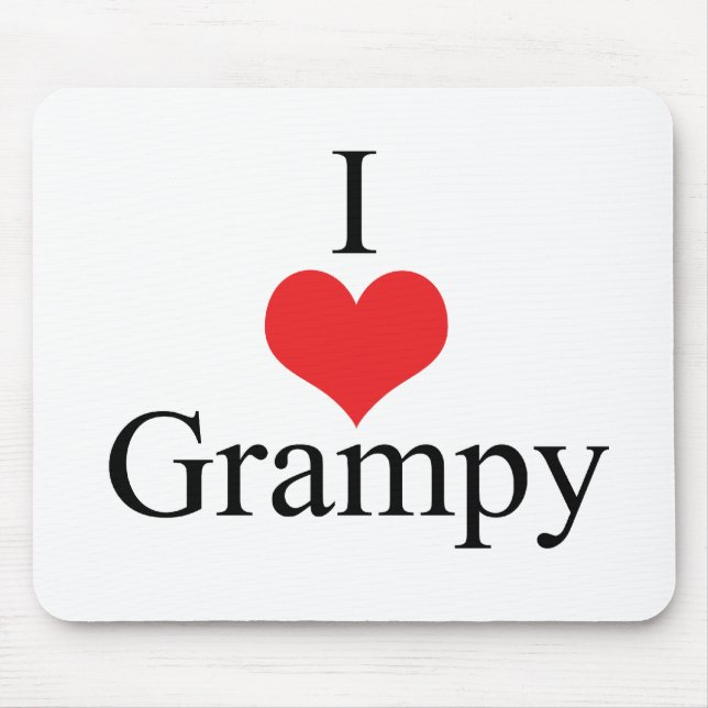 I Love (Heart) Grampy Mouse Pad (Front)